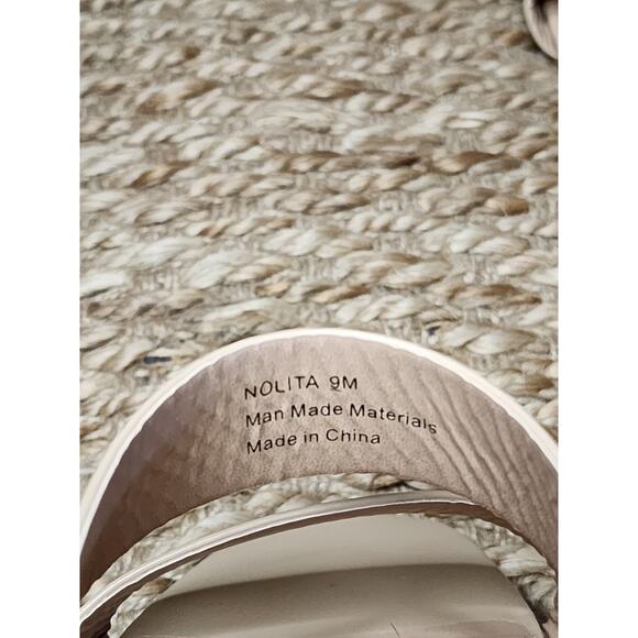 New Cushionaire Nolita Two Band Dress Sandal Nude Beige Size 9 M - Picture 10 of 12